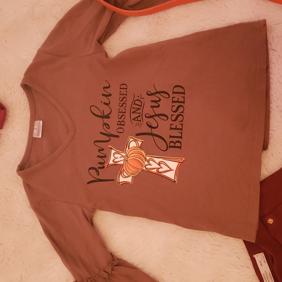 Pumpkin/ Jesus blessed Top - Picture 8 of 13